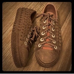 ⭐️Melissa⭐️Velour Sneakers 7 EUC! Brown